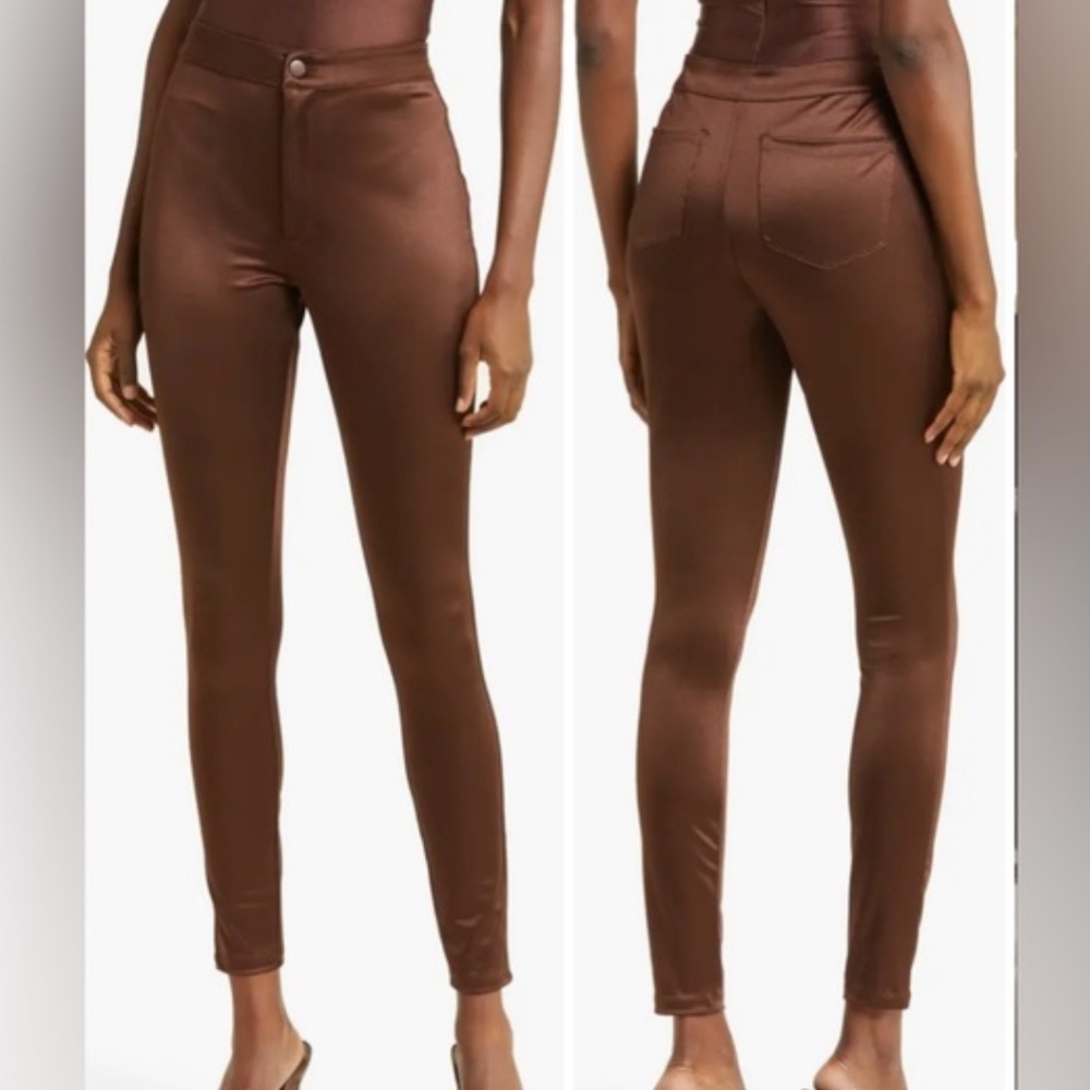 Skims Disco High Rise Pants in Cocoa